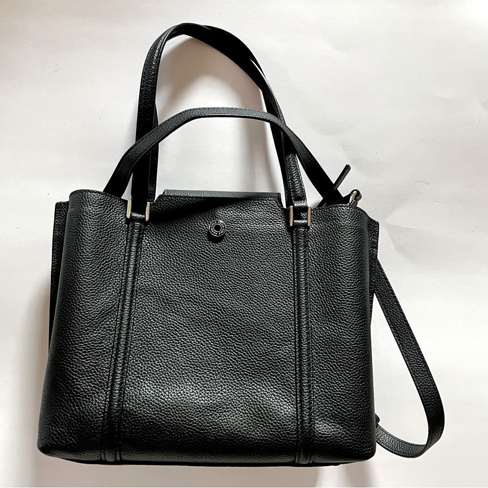 Cole Haan black pebbled leather bag